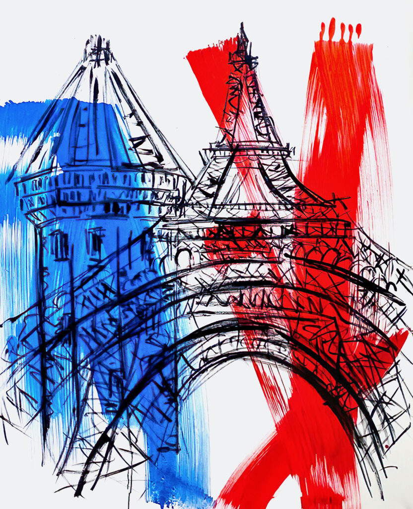 Eiffelturm grüsst Wasserturm